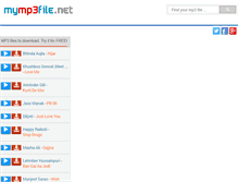 Tablet Screenshot of mymp3file.net